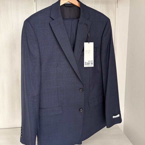 Bar III wrinkle resistant slim fit suit